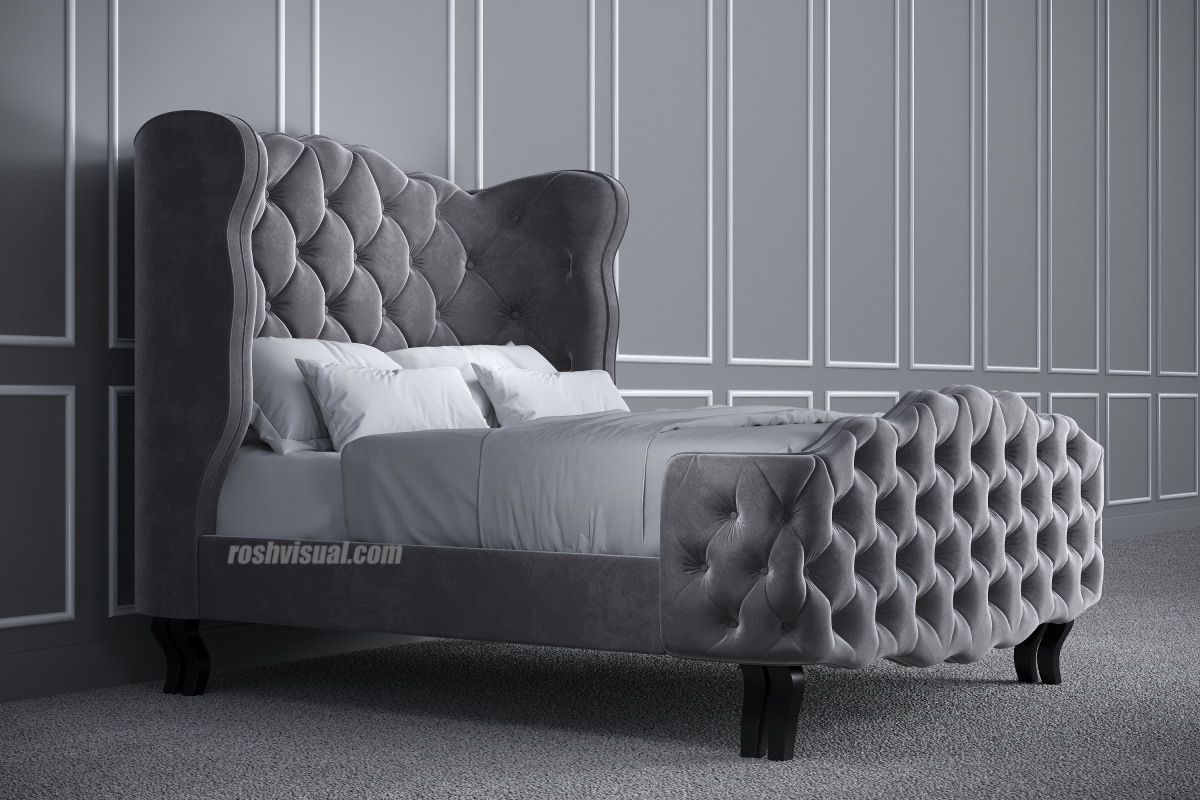 3d bed classic modern